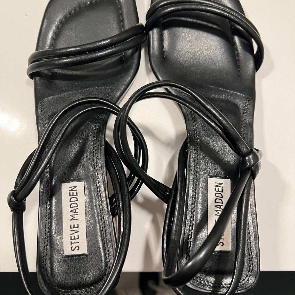 Steve Madden Black Heeled Sandals